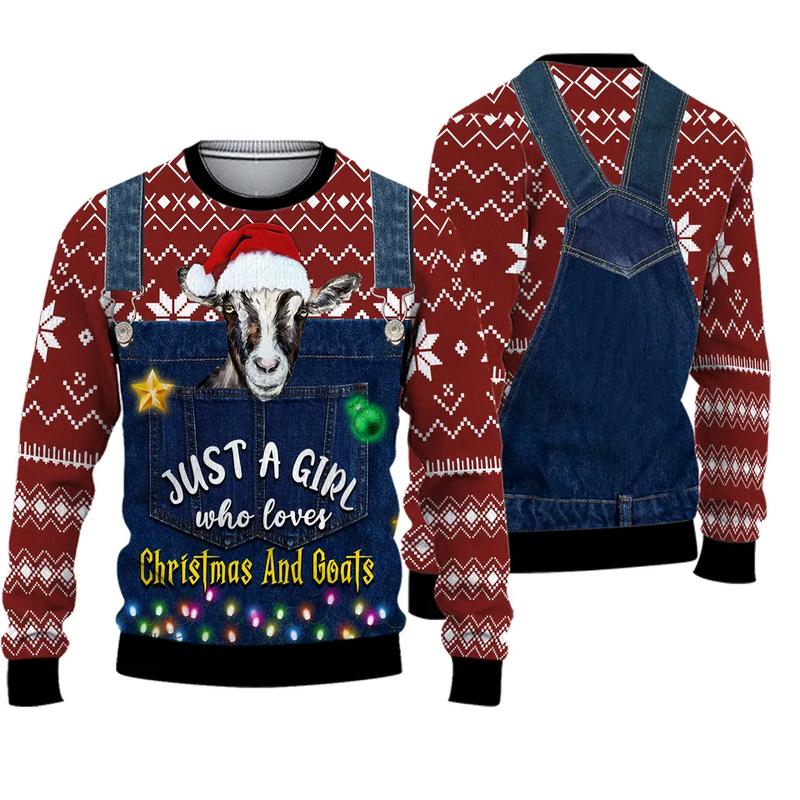 Goat ugly christmas sweater best sale