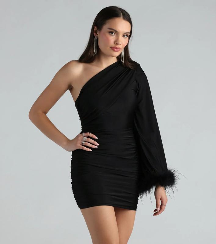 Marabou dress best sale