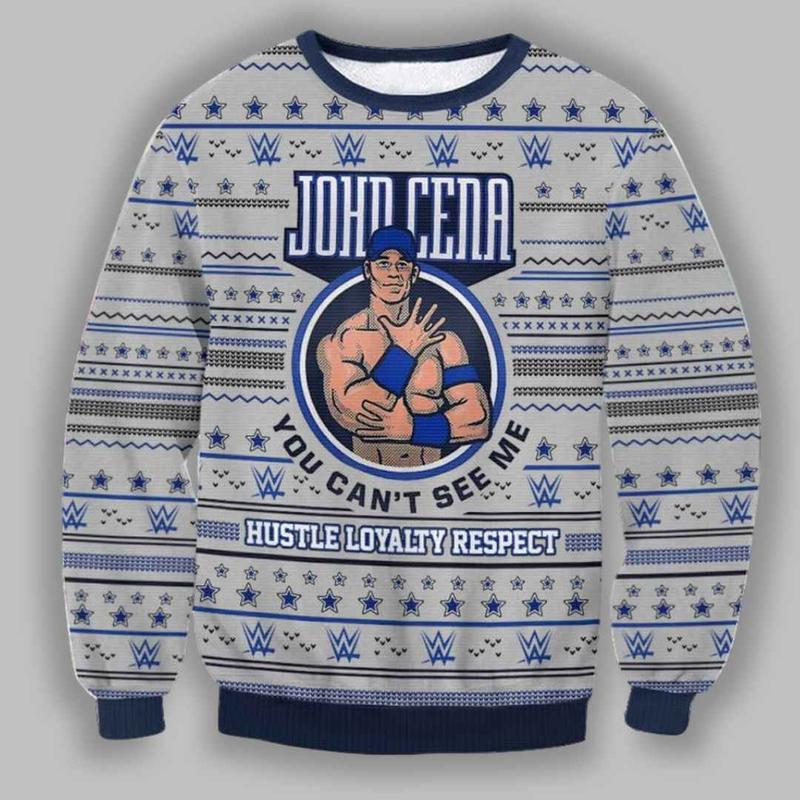 TikTok Shop WWE John Cena Ugly Christmas Sweater gullprint