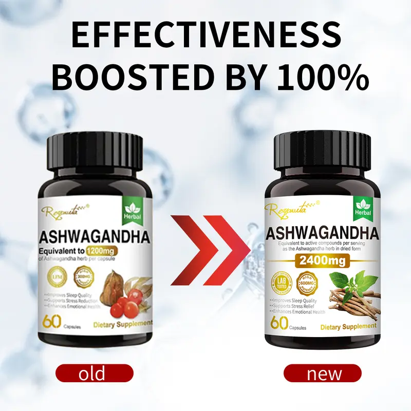 Product Introduction of 【Enhanced Potency】Royavita Ashwagandha 2400mg with Black Pepper Extract | Support Sleep Aid & Athletic Performance, Organic Vitamin B6 & B12, Dietary Supplement for Men & Women-14 14