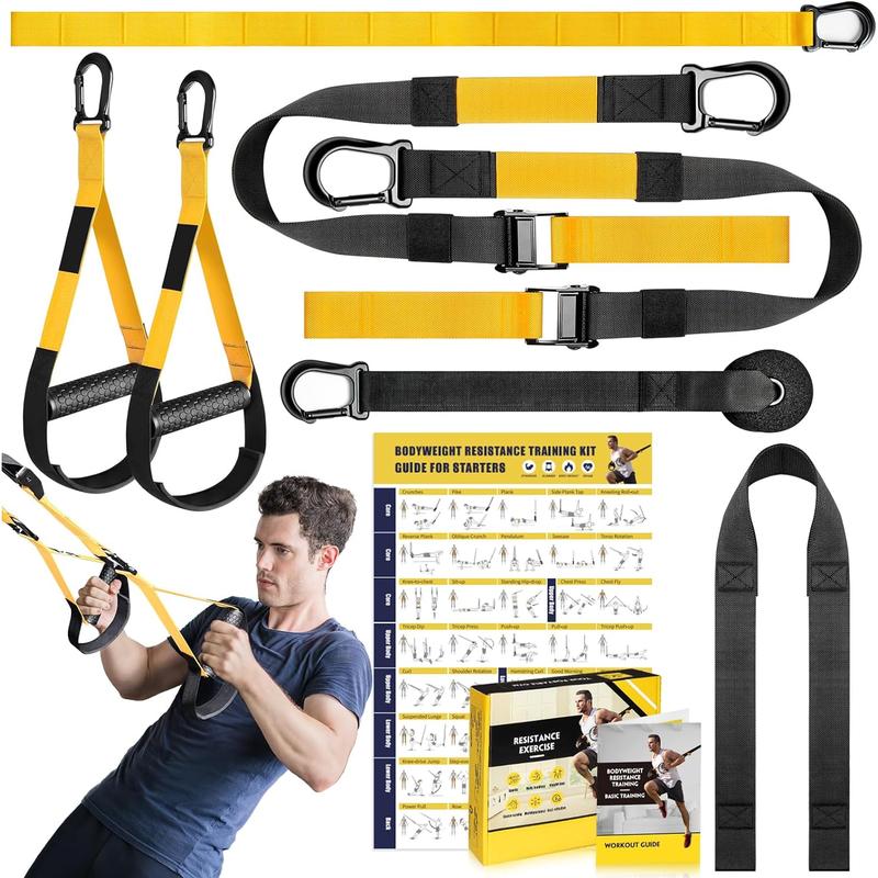 TikTok Shop Home Resistance Training Kit Resistance Trainer Exercise Straps with Handles Door Anchor and Carrying Bag for Home Gym Bodyweight Resistance Workout Straps for Indoor Outdoor