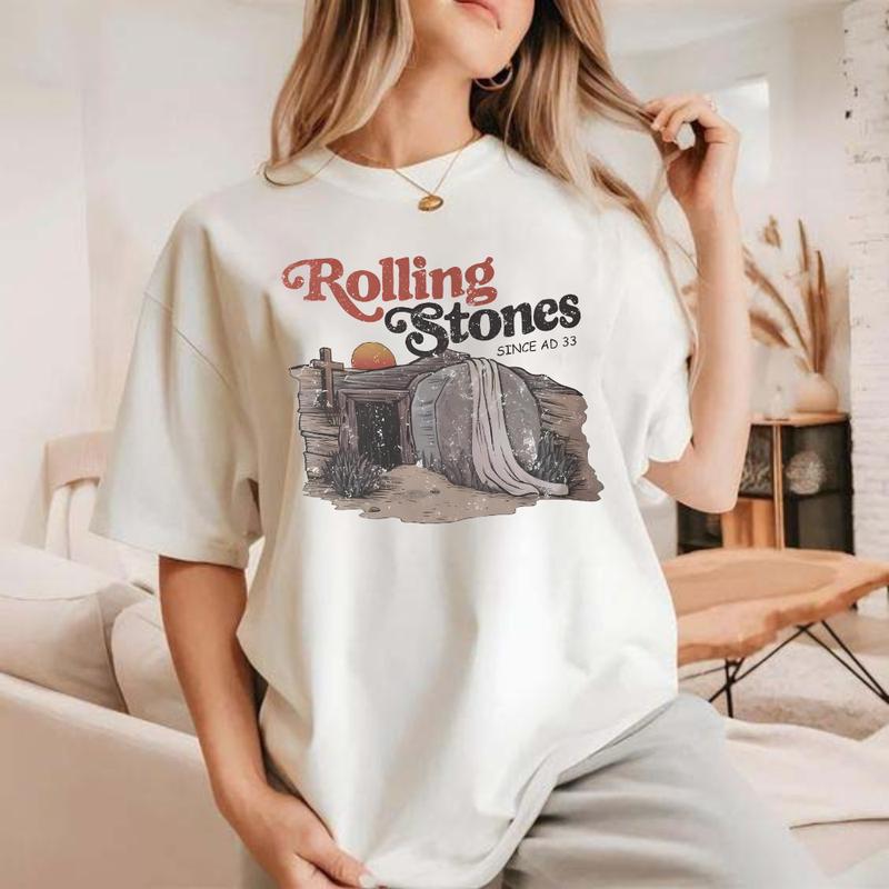 Rolling Stones He is Risen Christian Easter T Shirts Rolling Stones He is Risen Christian Easter T Shirts