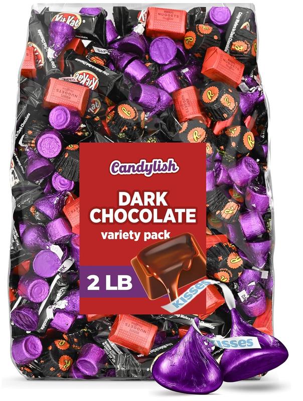 Dark Chocolate Variety Pack – Kisses Dark Chocolate, Rolo Salted ...