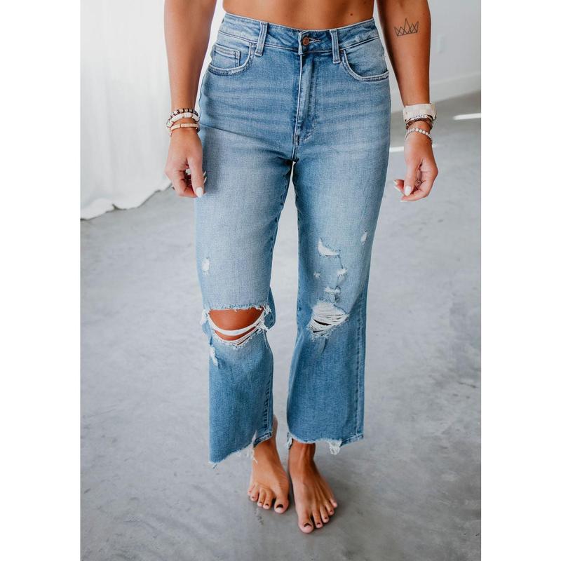 Lina Midrise Distressed Jeans Lina Midrise Distressed Jeans