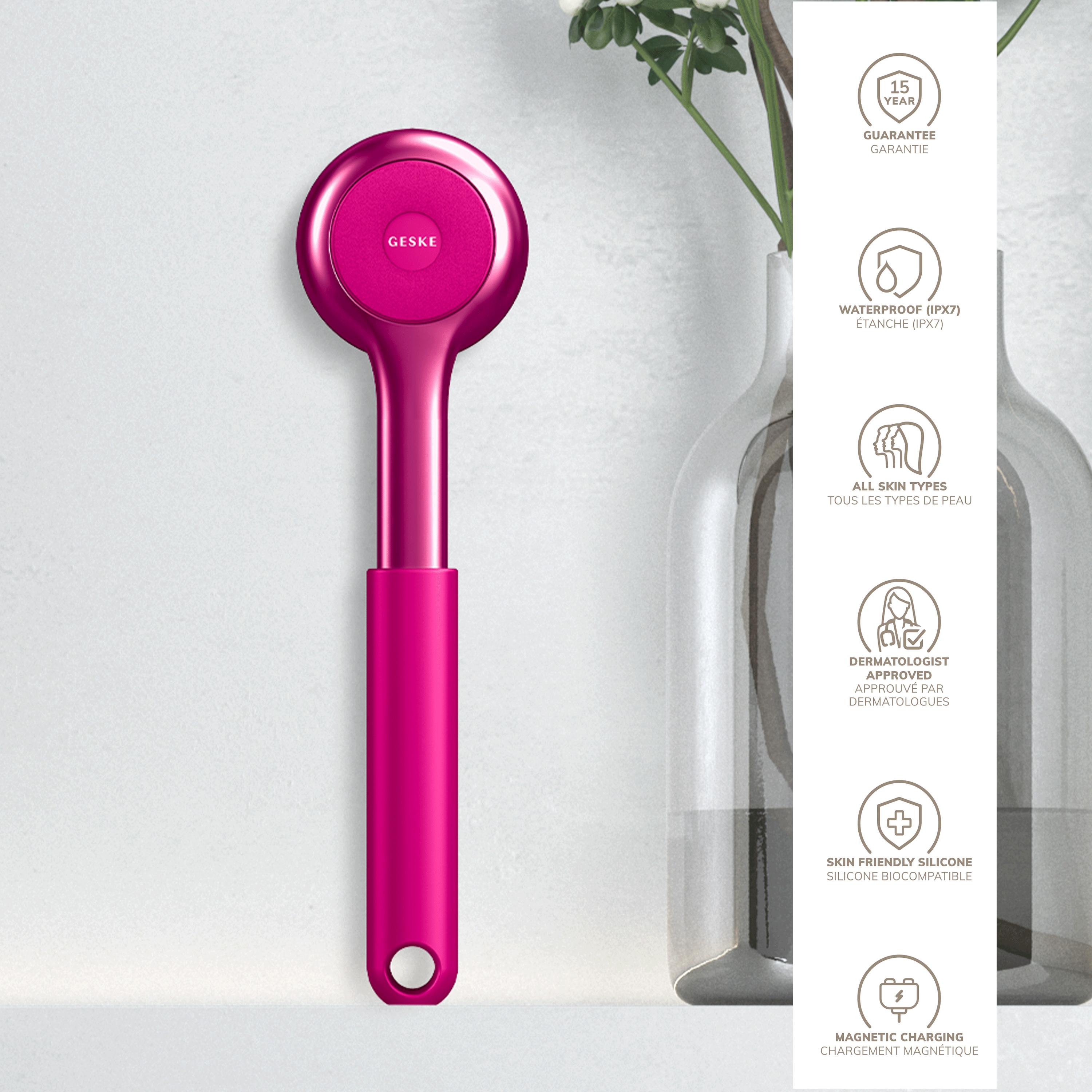 GESKE Cepillo Sónico de Cuerpo Completo y Exfoliante Intensivo 8 en 1 | Cepillo Corporal Eléctrico - Imagen 33 de 35