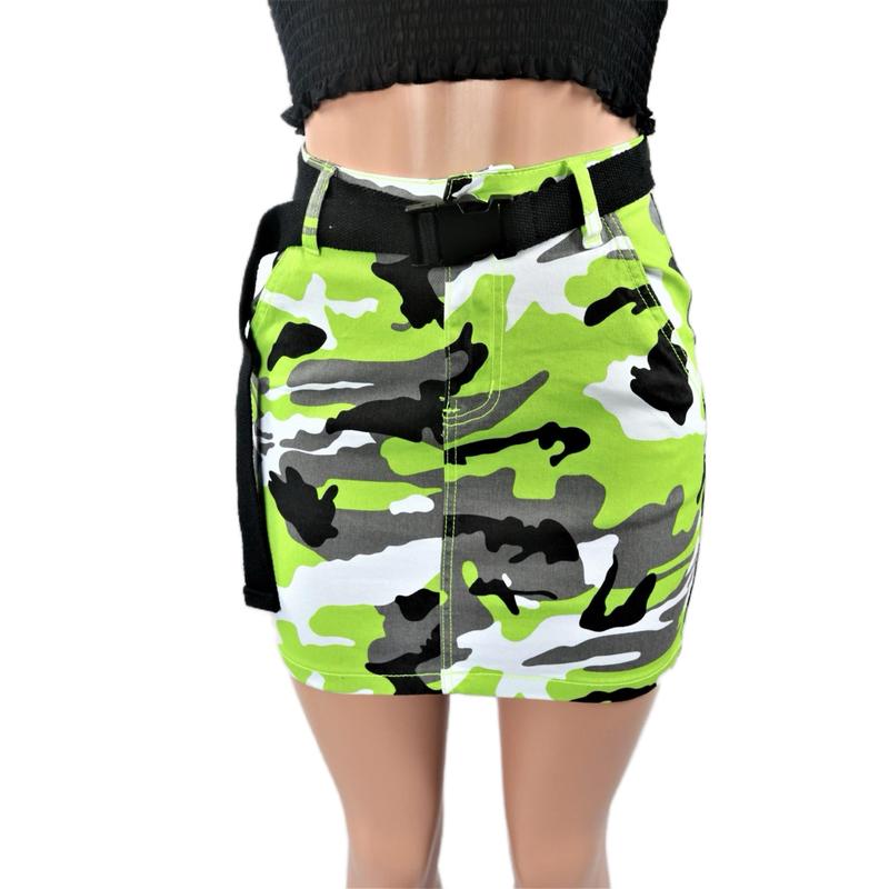 Camo colorful skirt best sale