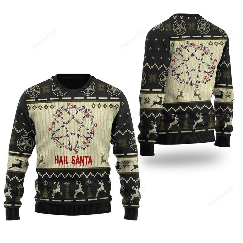 Hail santa ugly sweater hotsell