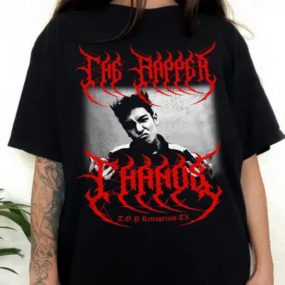 イカゲーム T.O.P THANOS T-shirt Mサイズ 白/黒 Squid Games Thanos T-Shirt, Player 230 Shirt, Unisex Tee