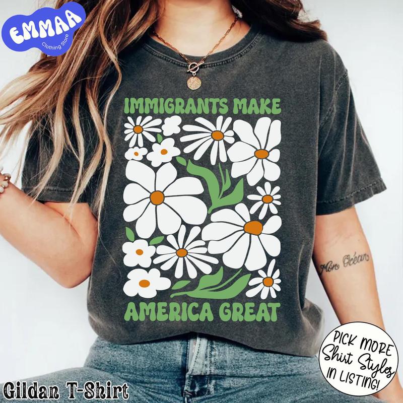Political Immigration T-Shirt Anti-Trump Tee Political Immigration T-Shirt Anti-Trump Tee