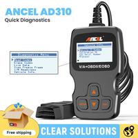 ANCEL AD310 OBD2 Scanner Car Engine Fault Code Reader,Car Engine Diagnostic Tool car engine code reader (No charging cable needed) Vehicle Safety