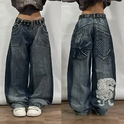 Cute baggy jeans best sale