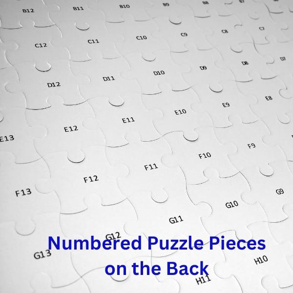 Guest Book Blank Puzzle 23x18 inches, 63 Pieces, Ideal for DIY Painting, Art and Craft Projects, Wedding Birthday Party Events, Guest Book Alternative 6