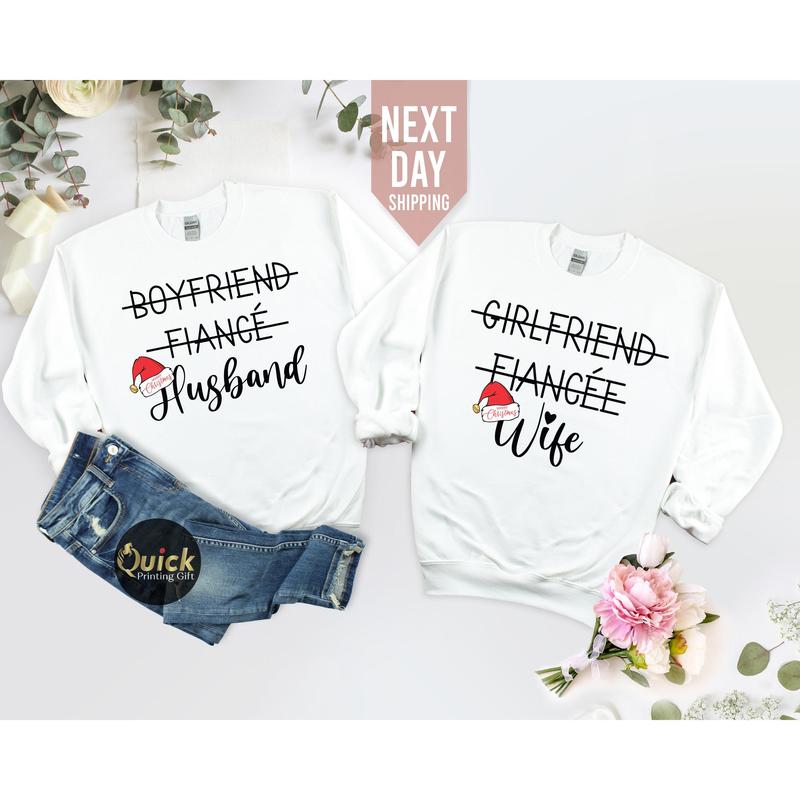 Boyfriend and girlfriend christmas jumpers best sale