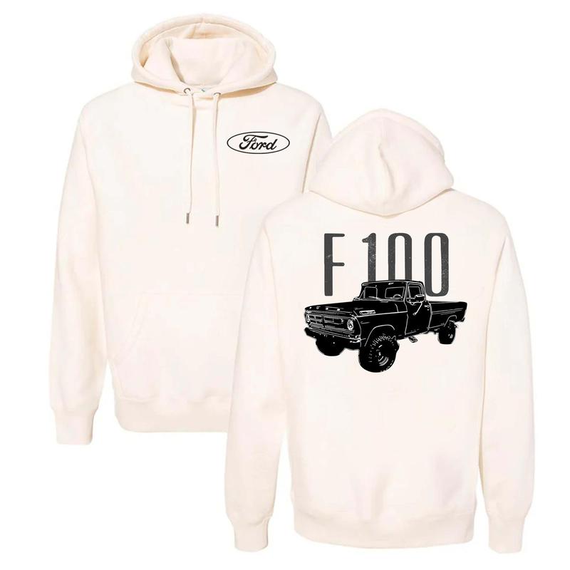 TikTok Shop 1972 Ford F100 Pickup Truck Owner Gift Unisex Hoodie Size Range For Everyone Unisex Style Variety Choose Your Sweaters