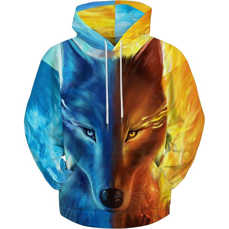 Fire wolf hoodie hotsell