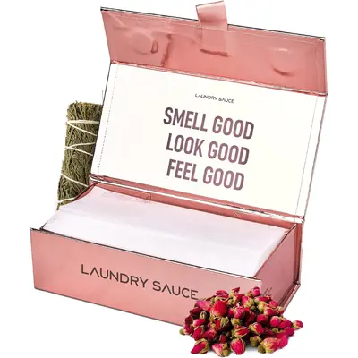 Laundry Sauce - Laundry Dryer Sheets (French Saffron) Luxury Fragrance Contains Essential Oils Softens Fabric Removes Static Cling Eco-Friendly Packaging Travel Friendly 69 Count Laundry Sauce - Laundry Dryer Sheets (French Saffron) Luxury Fragrance Contains Essential Oils Softens Fabric Removes Static Cling Eco-Friendly Packaging Travel Friendly 69 Count