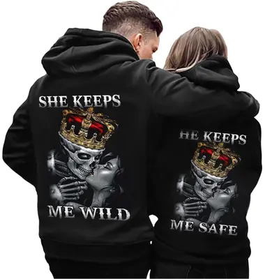 Queen Pullover King Queen Hoodie Amazon Skull Custom King And