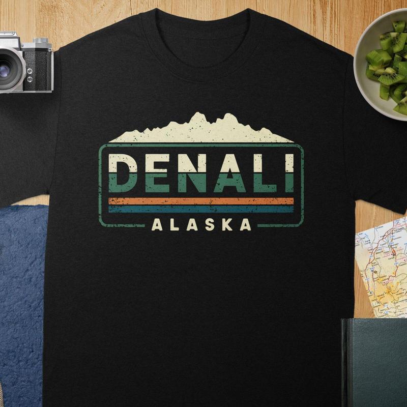 Alaska Hiking T-Shirt- Vintage Alaska Tee Gift Alaska Hiking T-Shirt- Vintage Alaska Tee Gift