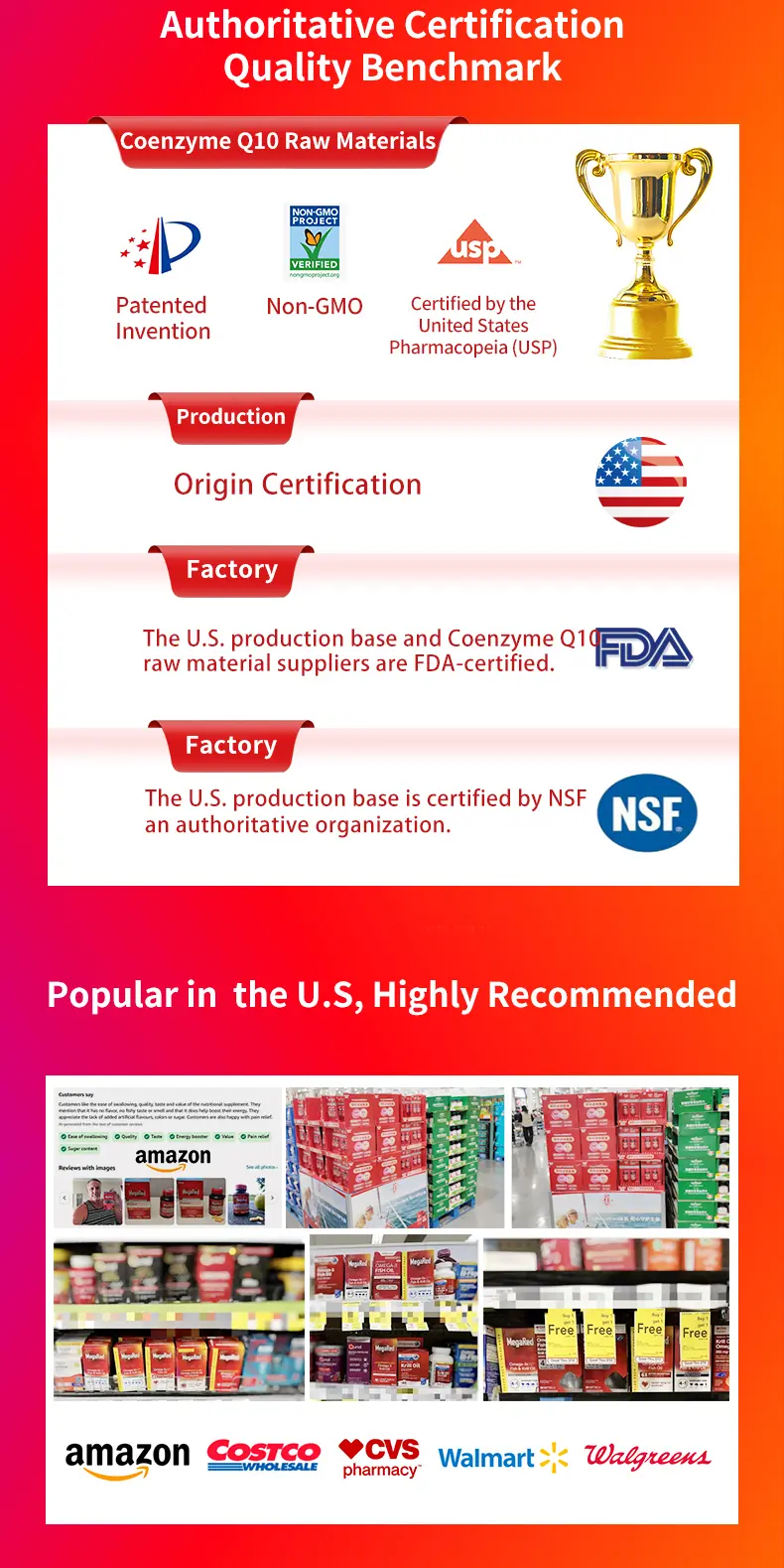 Product Introduction of MegaRed Health High-content Coenzyme Q10 Soft Capsule for Staying Up Late to Protect Heart and Myocardium 200mg*90 Pills/60Pills/30Pills Fathersdaygift Supplement Edible Vitamin Healthcare Dietary 6