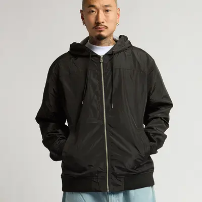 Color Block Full Zip Jacket GURUNVANI Men's Patchwork Jacket