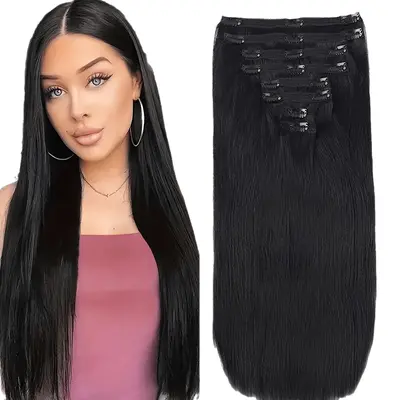 Selected Hair Extensions Human Hair Clip 32inch TikTok Shop