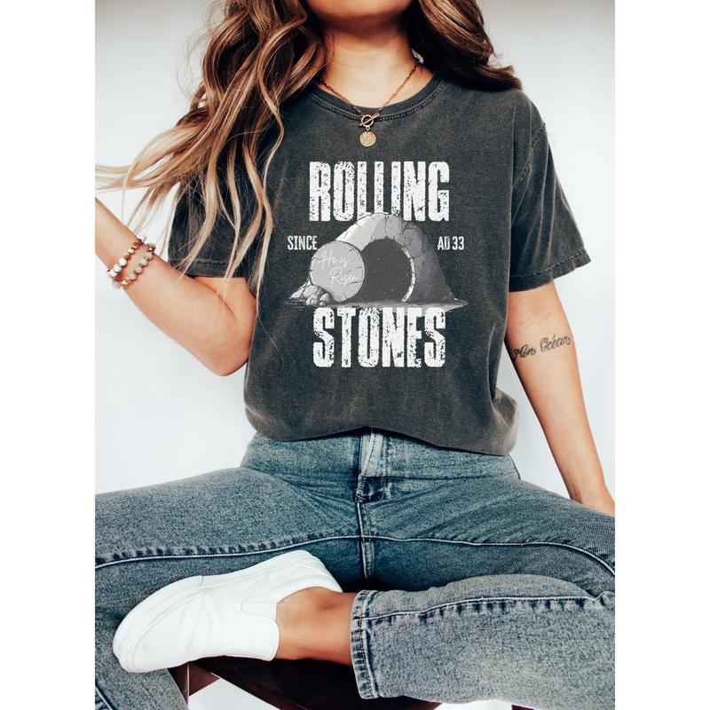 Rolling Stones He is Risen Christian Easter T Shirts Rolling Stones He is Risen Christian Easter T Shirts