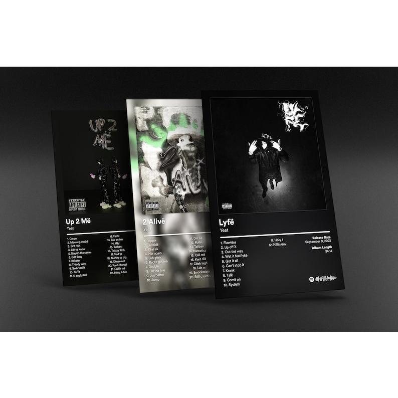 Yeat 3 Pack of Album Cover Posters: Showcase Your Favorite Albums ...