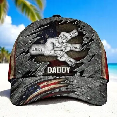 Funny Dad Est 2024 Baseball Cap – Adjustable Cotton Trucker Hat With 3D Embroidery