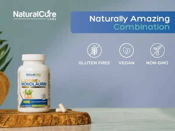 Product Introduction of L-Lysine + Monolaurin 600mg – 1:1 Ratio, 100 Capsules – Immune & Digestive Support by Natural Cure Labs 13