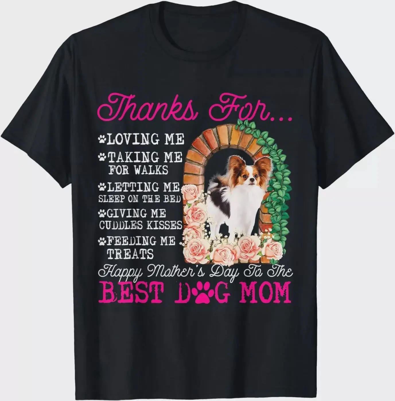 Papillon Make Me Happy Humans Tshirt Mothers Day Gift Papillon Make Me Happy Humans Tshirt Mothers Day Gift