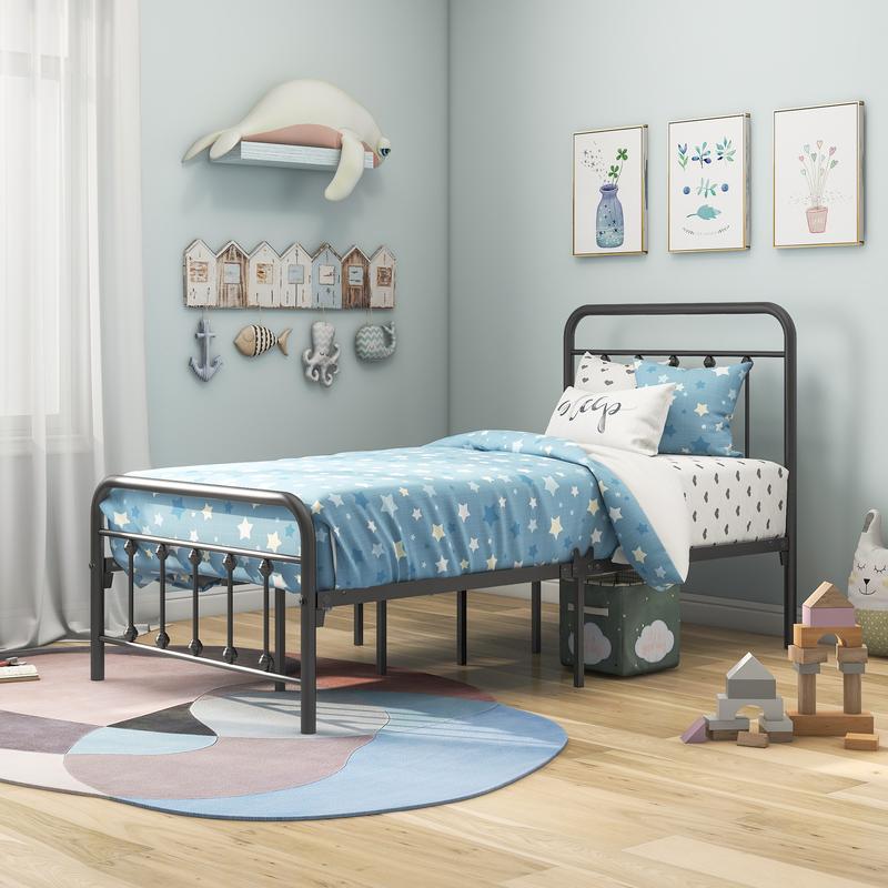 Bed frame comes flatpacked in one box for easy home assembly. Please