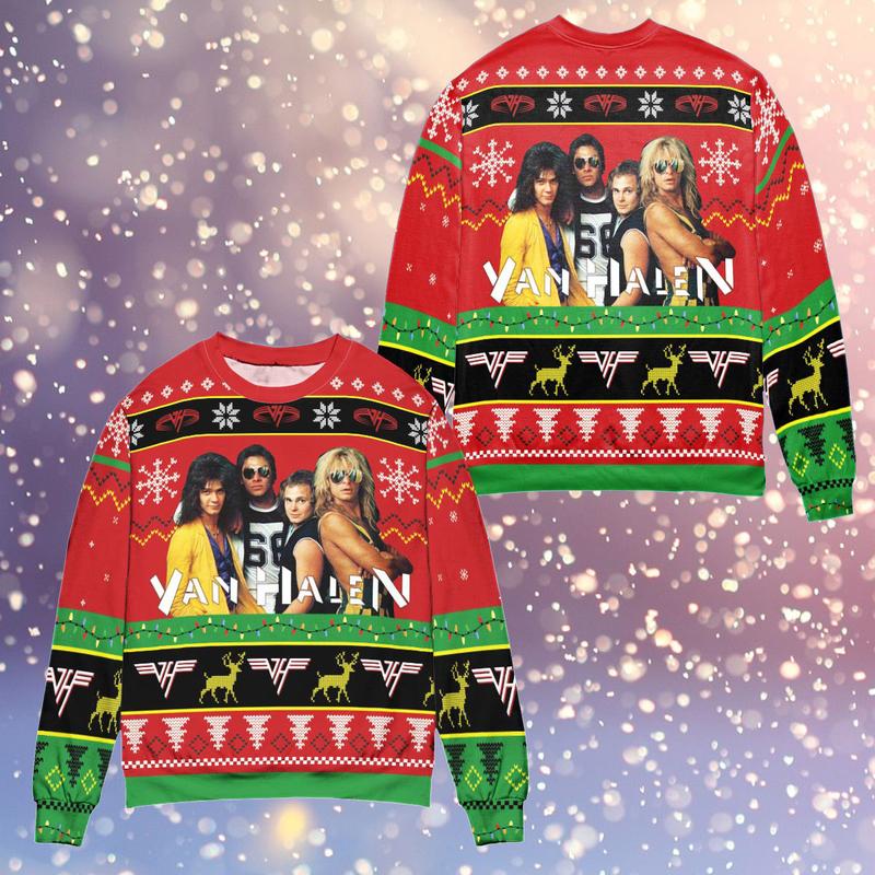 Van halen christmas sweater hotsell