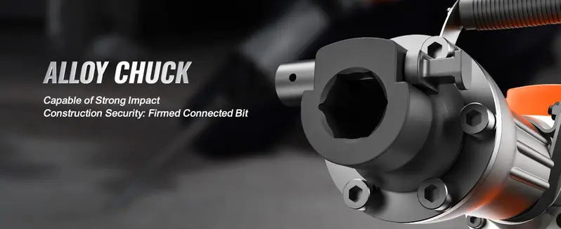 Product Introduction of VEVOR Demolition Jack Hammer Concrete Breaker, Various specifications, Electric Hammer, Chisel Bits Professionals Aluminum 11
