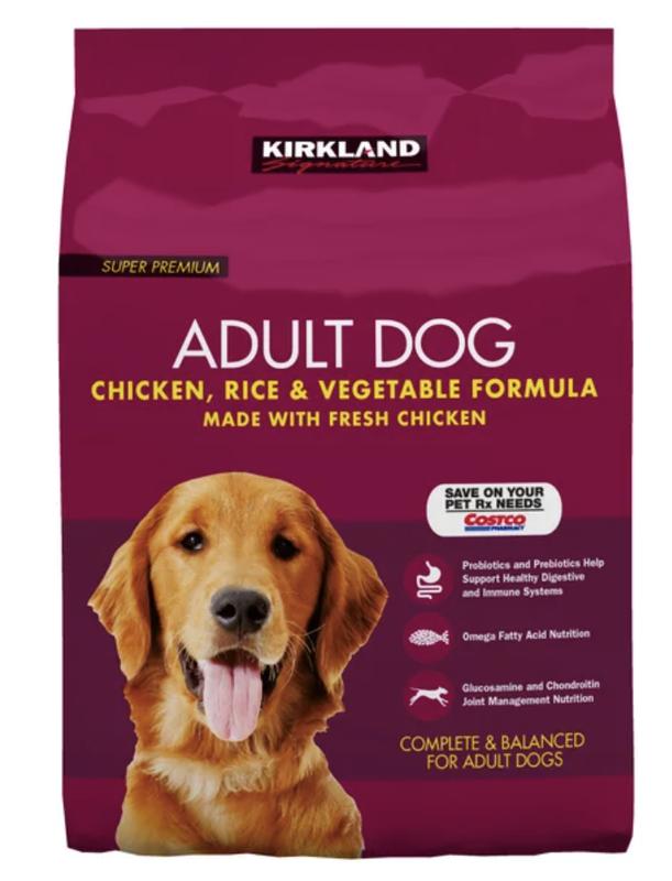 Kirkland dog food blue bag hotsell