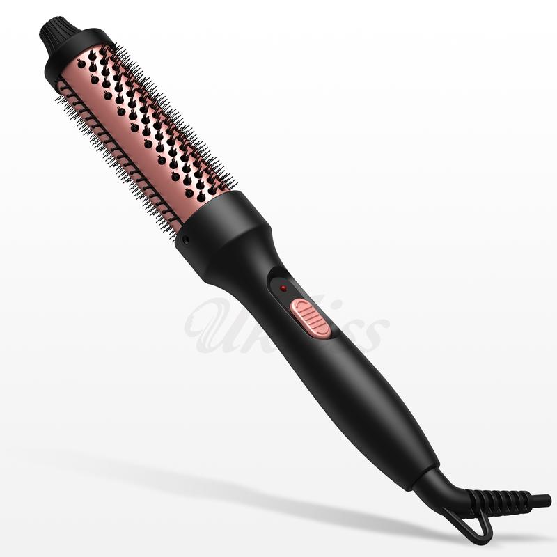 3 in 1 Ceramic Hair Curler Comb Curling Wand Thermal Brush Fast Heating Hot Brush Hair Straighten