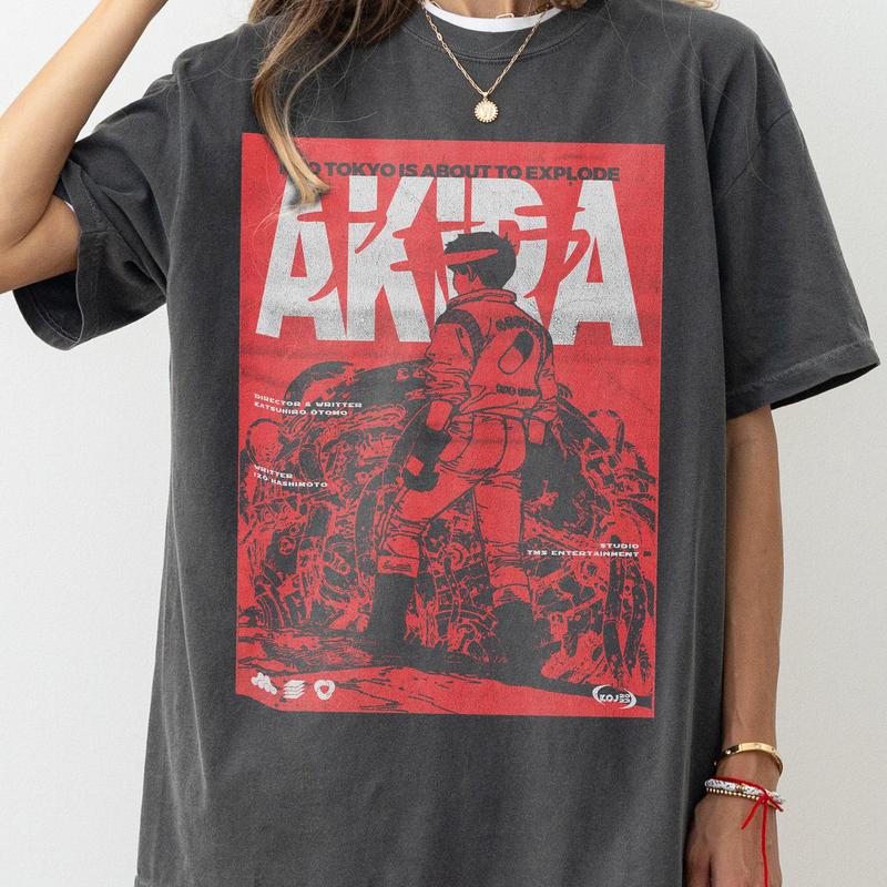 Akira T-Shirt, Anime Movie Gift Shirt, Vintage Retro 80s Akira T-Shirt, Anime Movie Gift Shirt, Vintage Retro 80s