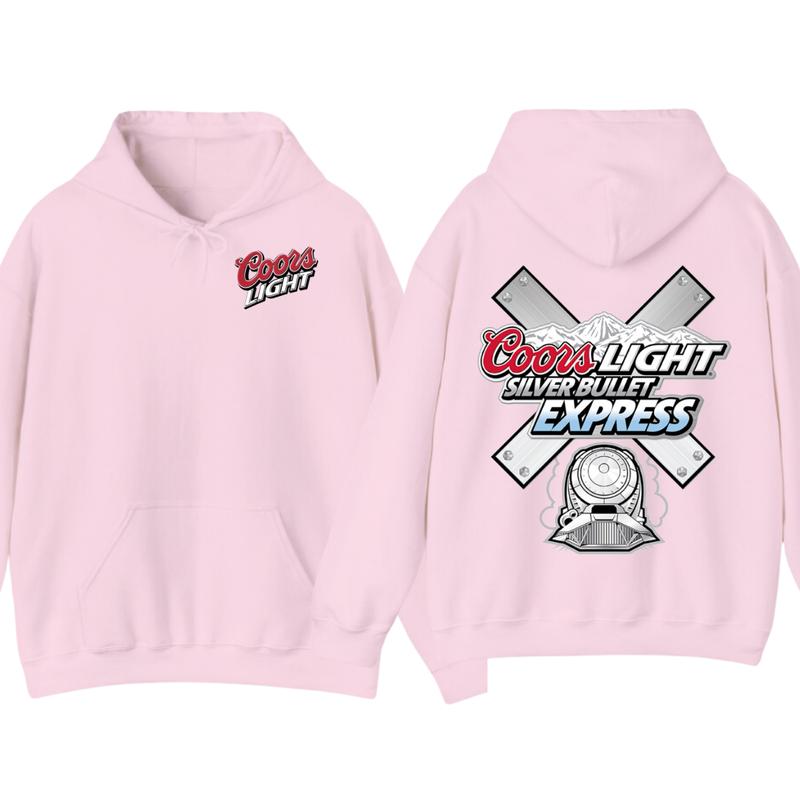 TikTok Shop Coors Light Silver Bullet Express Hoodie Iconic Beer Lover s Pullover Sweatshirt Perfect for Casual Wear Party Vibes Shirt