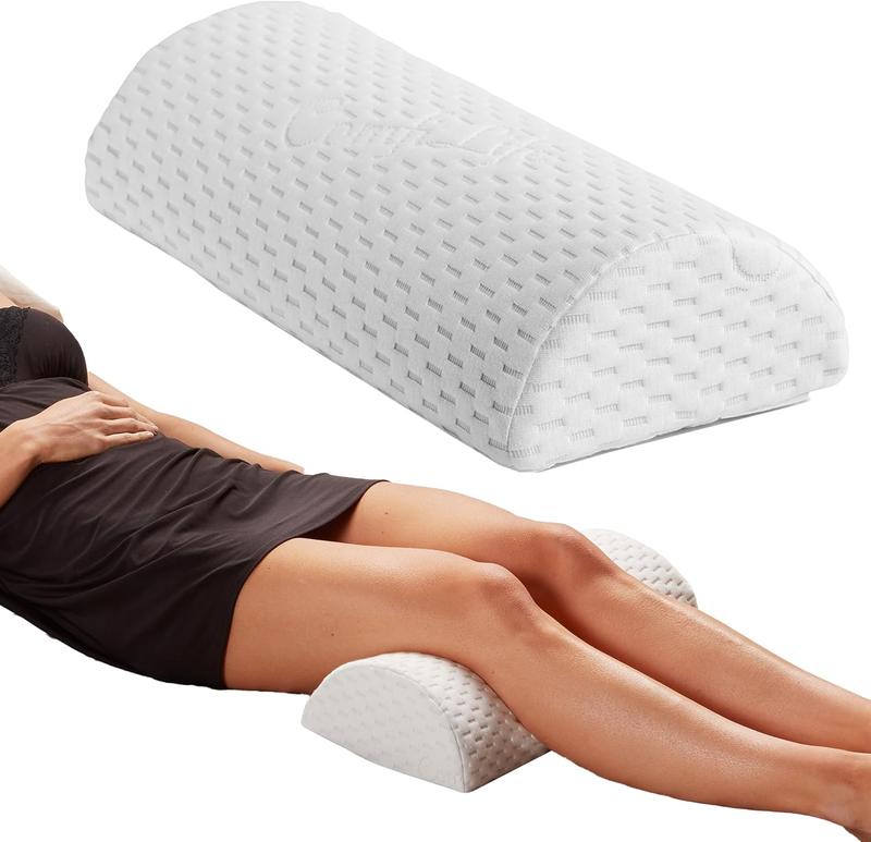 TikTok Shop Knee Pillow for Back Sleeping 100 Memory Foam Bolster Pillow for Legs Under Knee Pillow for Sleeping on Back Leg Pillow for Back Hip Pain Relief for Side Sleepers