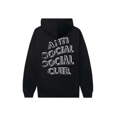 Anti social social club hoodie black orange sale