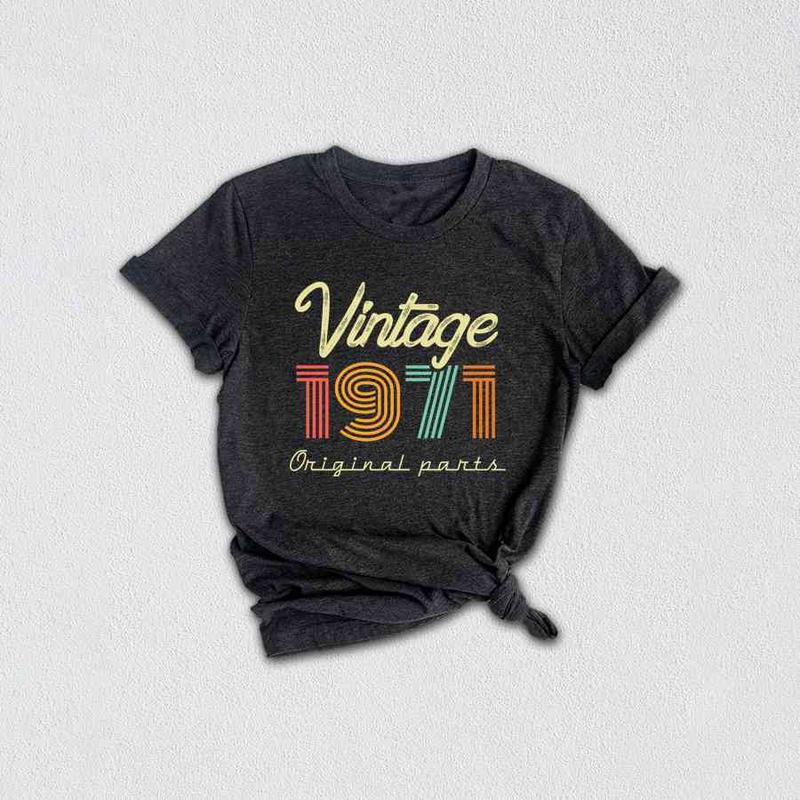 Vintage 1971 T-Shirt Born In 1971 Retro 48th Birthday Gifts Vintage 1971 T-Shirt Born In 1971 Retro 48th Birthday Gifts