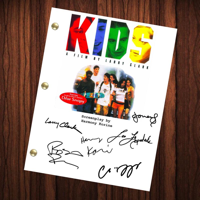 TikTok Shop: Kids Movie Autographed Signed Script Reprint Leo Fitzpatrick  Chloe Sevigny Larry Clark