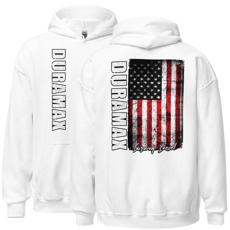 TikTok Shop Duramax Diesel Hoodie Duramax Hoodie Patriotic Gift Dmax Jacket Hoodie Present For Women and Men Casual Spandex