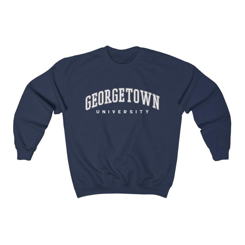 TikTok Shop Georgetown Unisex Sweatshirt Georgetown University Sweatshirt Georgetown shirt Vintage Georgetown Sweatshirt College Sweatshirt