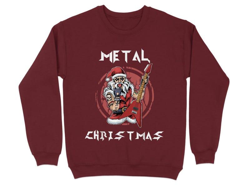 Death metal christmas jumper best sale