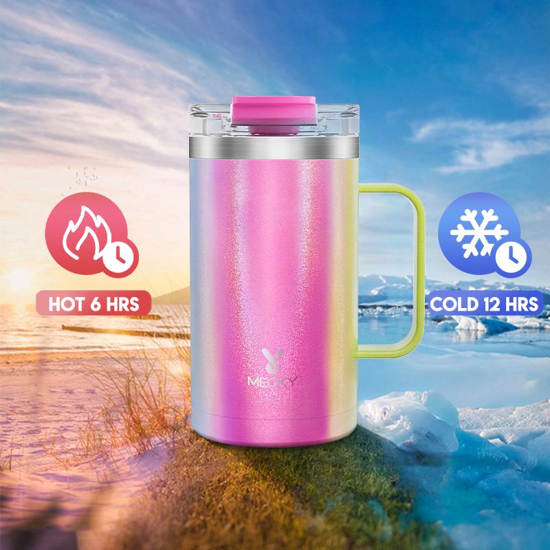 Lowest Price: Meoky 20oz Insulated Coffee Mug with Lid and Handle