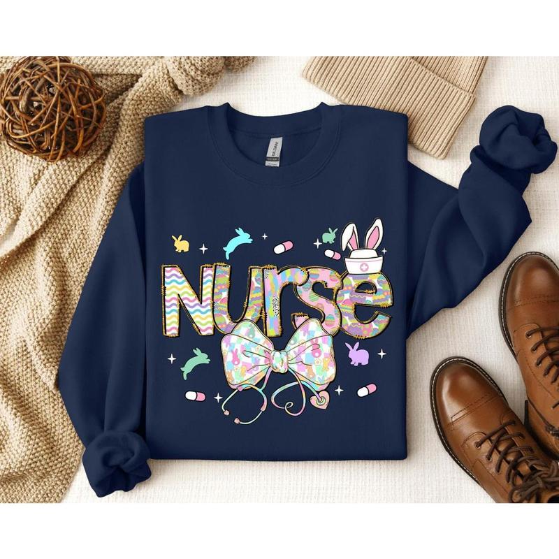 Funny Easter Bunny Nurse Gift T-Shirt Funny Easter Bunny Nurse Gift T-Shirt