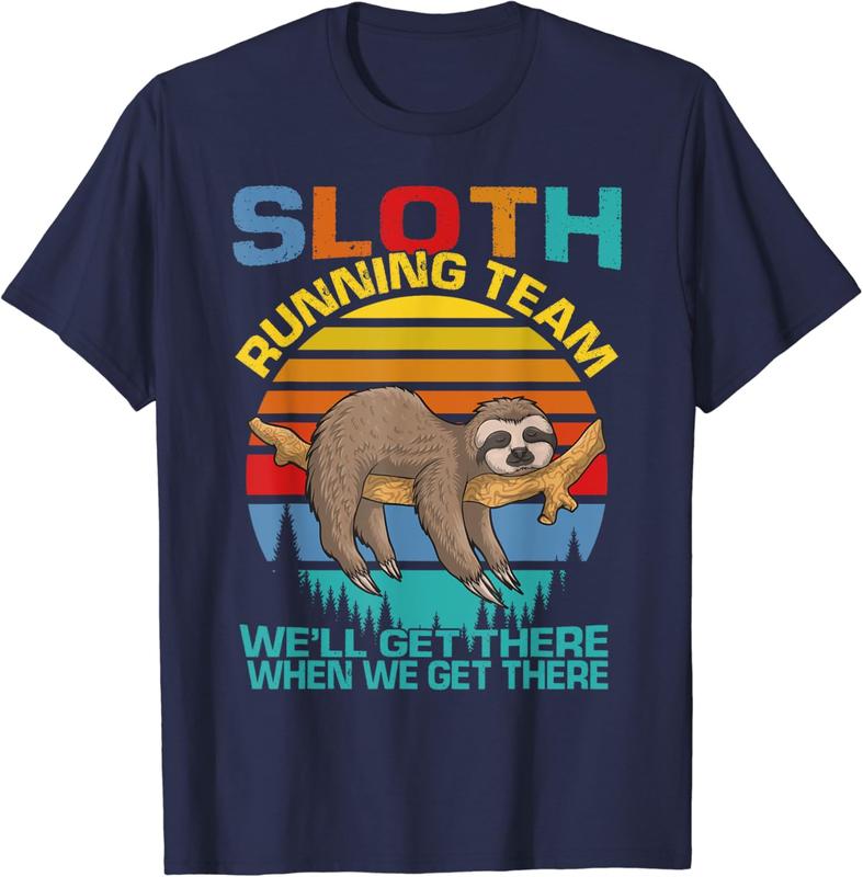 Vintage Sloth Running Team We'll Get There Funny Sloth Shirt Vintage Sloth Running Team We'll Get There Funny Sloth Shirt