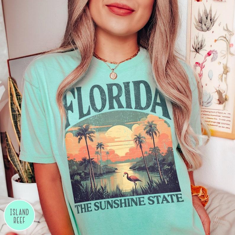 Curvy Flamingos Florida Crewneck Sweater Curvy Flamingos Florida Crewneck Sweater