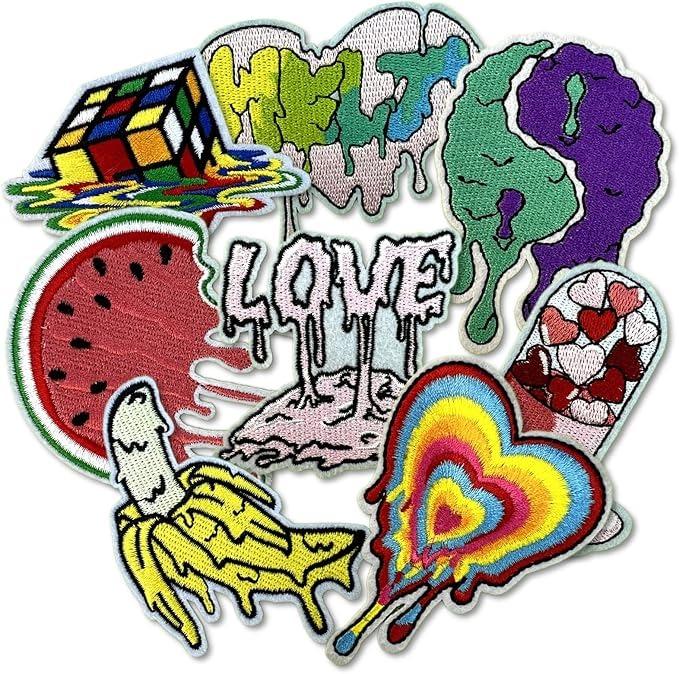 Death Punk Sew Iron Jacket Vest Embroidered Patch Clothing Accessory Applique Death Punk Sew Iron Jacket Vest Embroidered Patch Clothing Accessory Applique