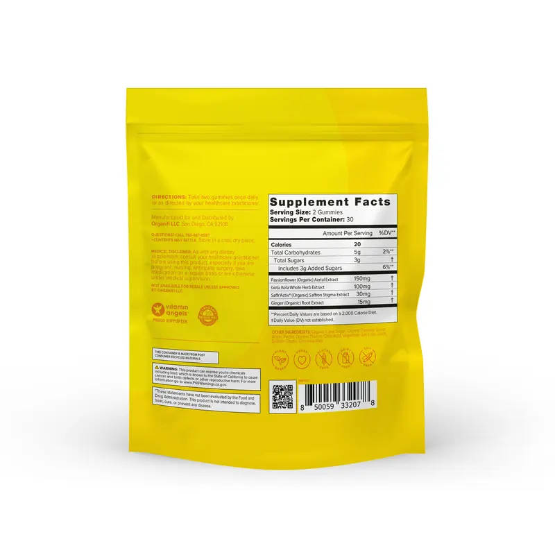 Organifi Happy Drops - Mood Lifting Gummies - Natural Dietary Edible Supplement 1
